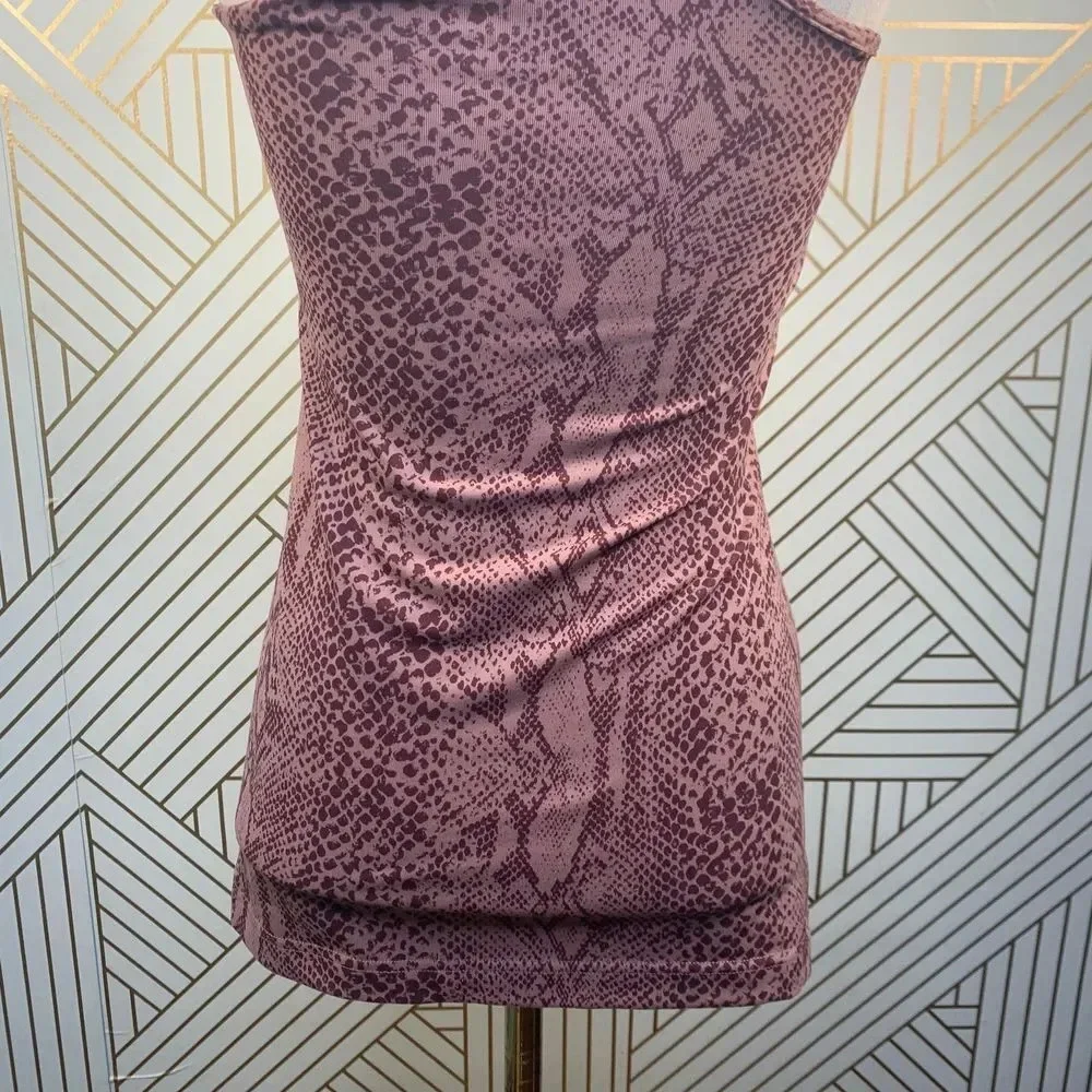 Lululemon Cool Racerback Tank‎ Top Desert Snake Berry Multi Pink Red Size 4